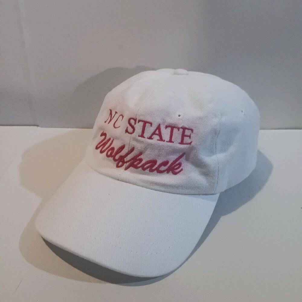 Vintage NC State Wolfpack Script HeadShots Strapback-Embroidered-Alumni Legacy
